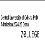 Central University of Odisha PhD Admission 2024 25 Open